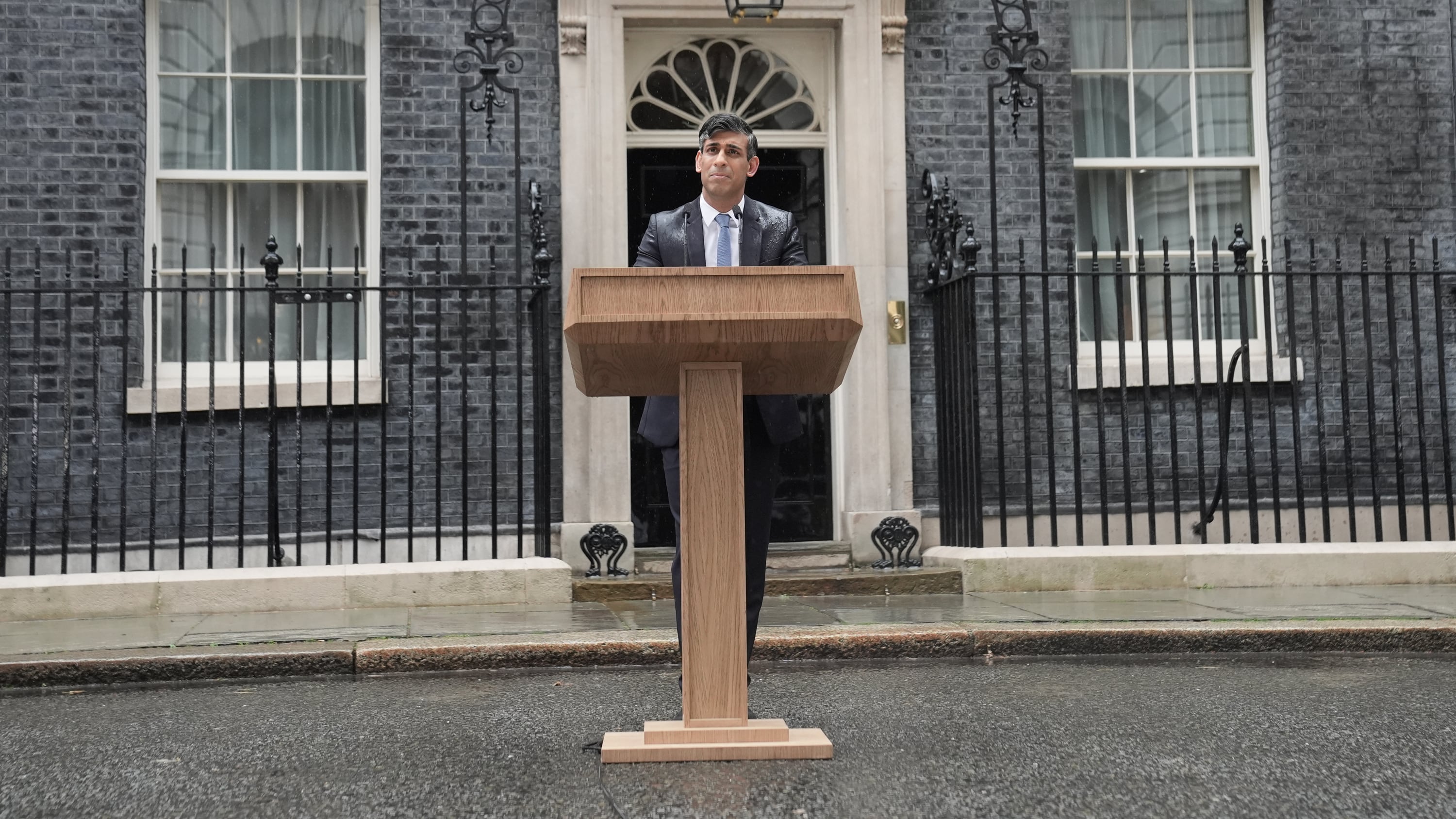 Rishi Sunak was alone outside 10 Downing Street when he called the General Election