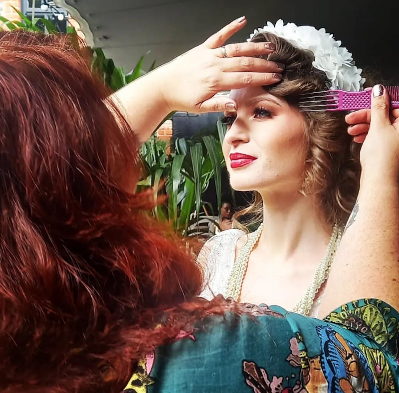 Clare helped boost the popularity of vintage styling after opening her first salon in Belfast. PICTURE: CLARE AFSHAR/INSTAGRAM