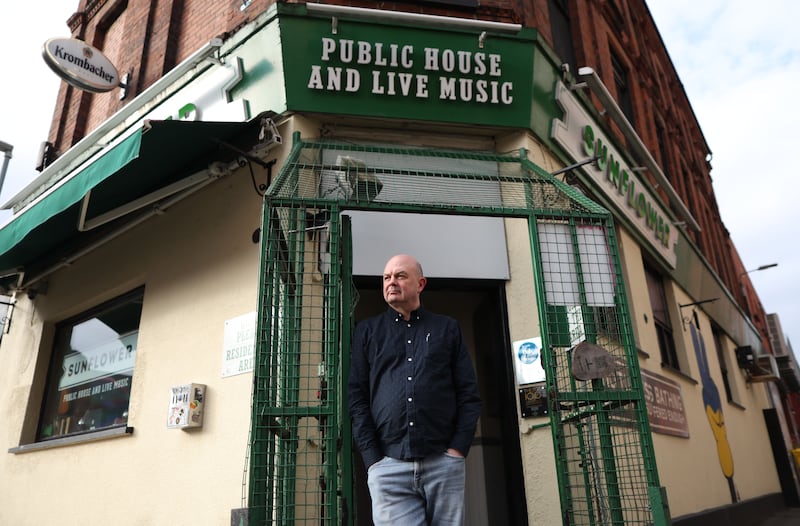 Owner of the iconic  Sunflower Bar in Belfast , speaks to The Irish News on leaving Belfast.
PICTURE: COLM LENAGHAN