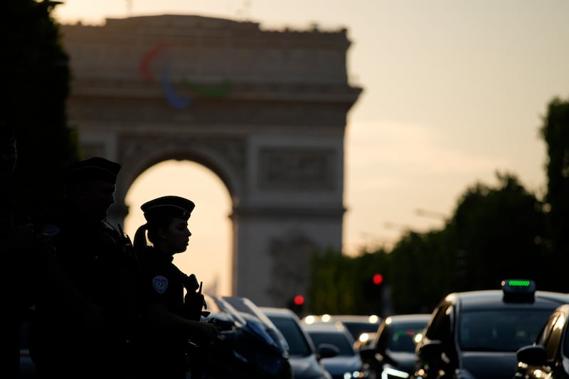 France has been deploying around 30,000 police officers each day during the Olympics (AP Photo/David Goldman)