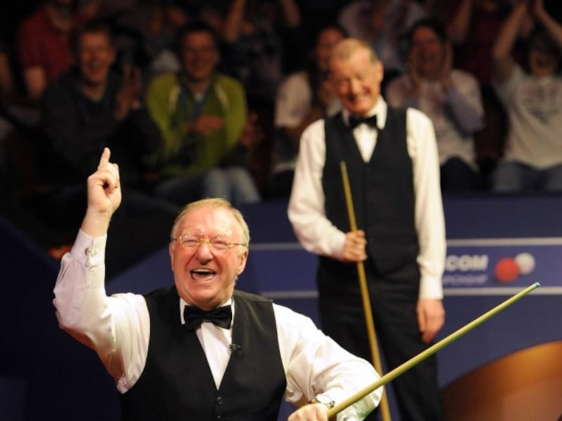 Snooker commentator Dennis Taylor