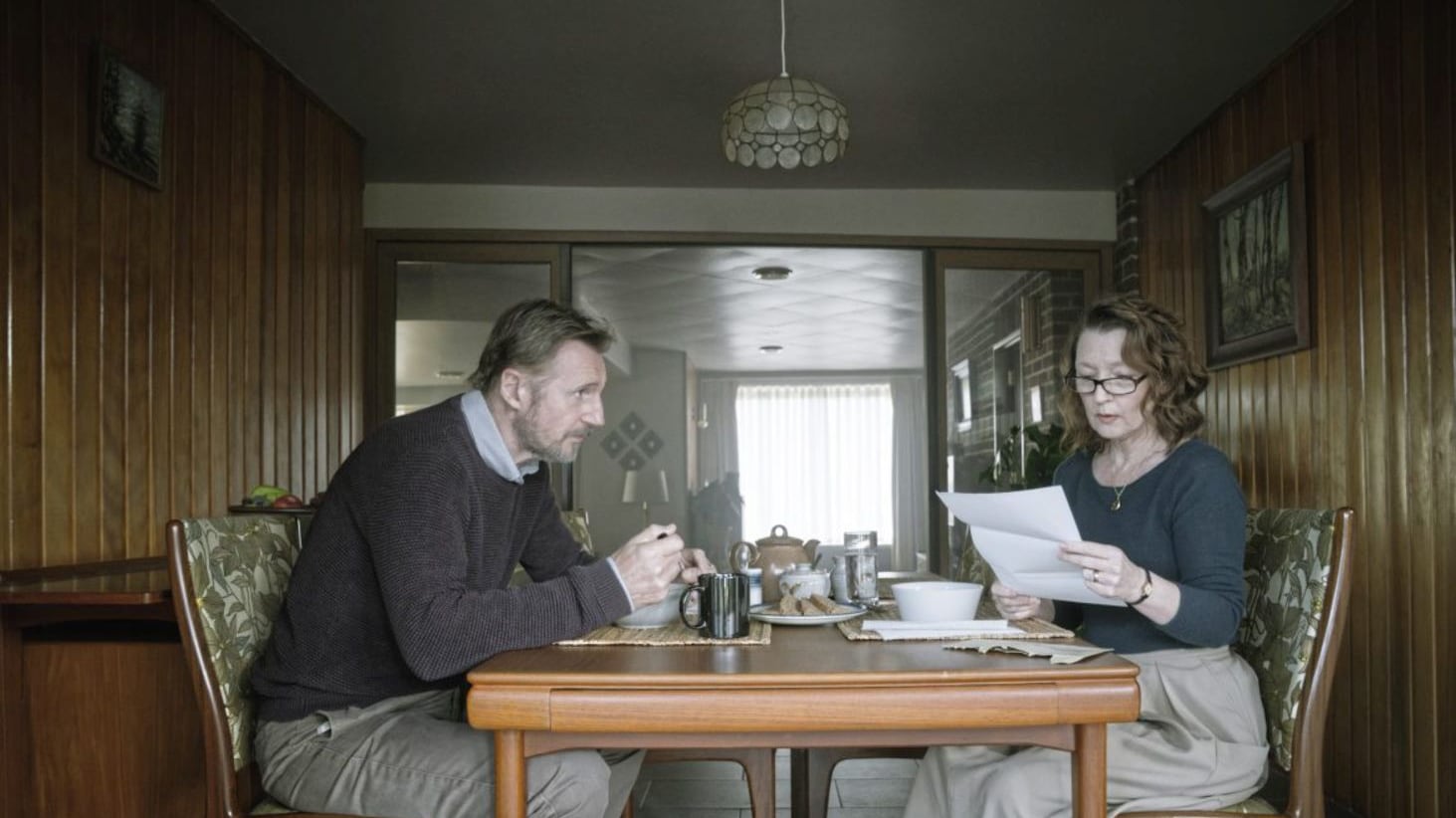Liam Neeson (Tom) and Lesley Manville (Joan) star in Ordinary Love 