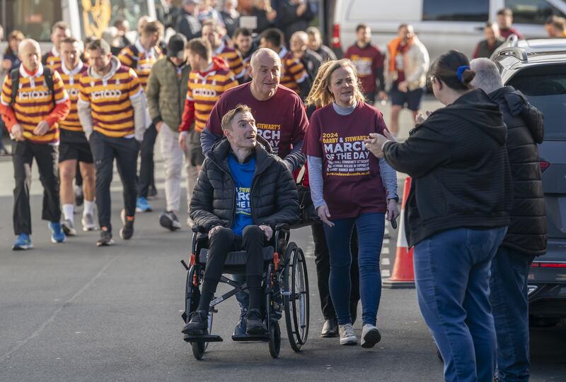 Over 200 people turned up for the charity walk