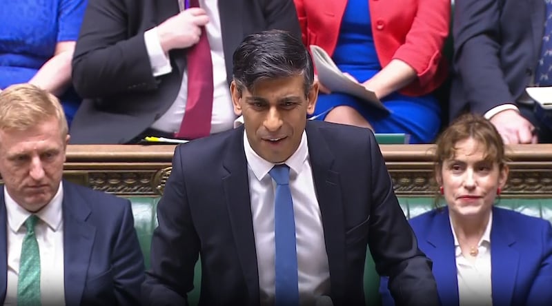 Prime Minister Rishi Sunak traded insults with the Labour leader during PMQs