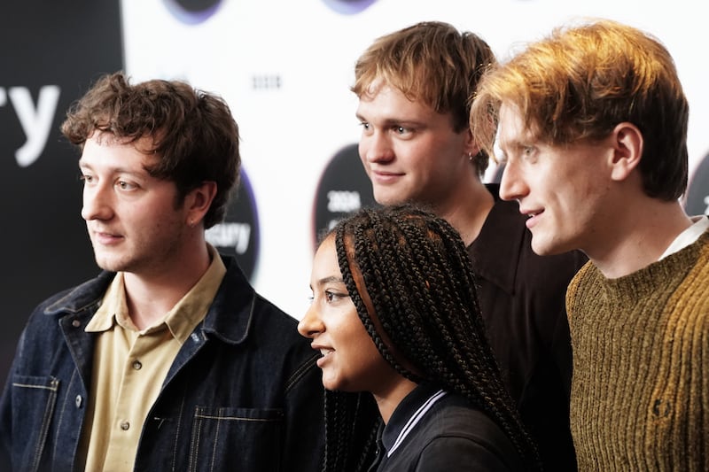 Nominated artists English Teacher during the announcement of the shortlist for the Mercury Prize ‘Albums of the Year’