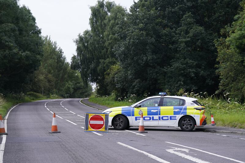 The road remained closed for hours