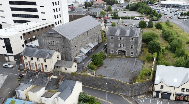 Aerial view of the former South West College campus in Enniskillen.