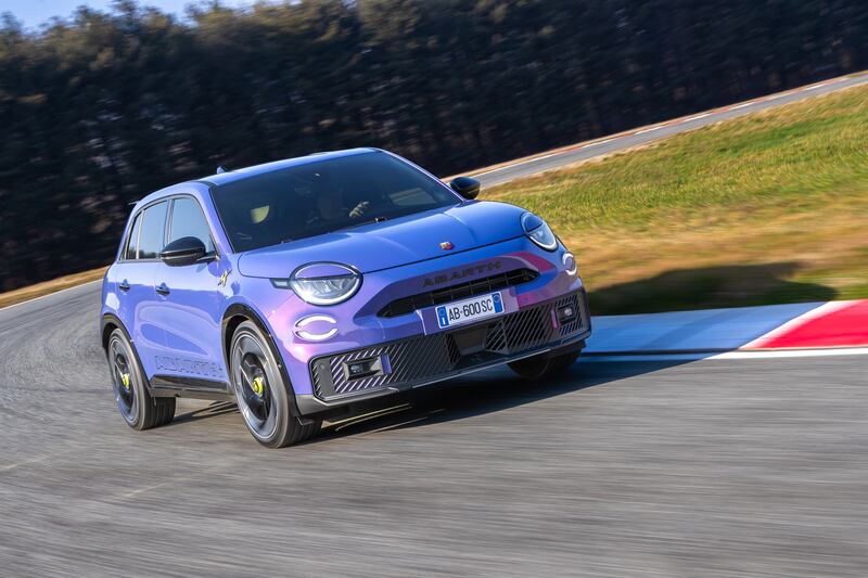 The exterior includes 20-inch alloy wheels and lowered sports suspension. (Abarth)