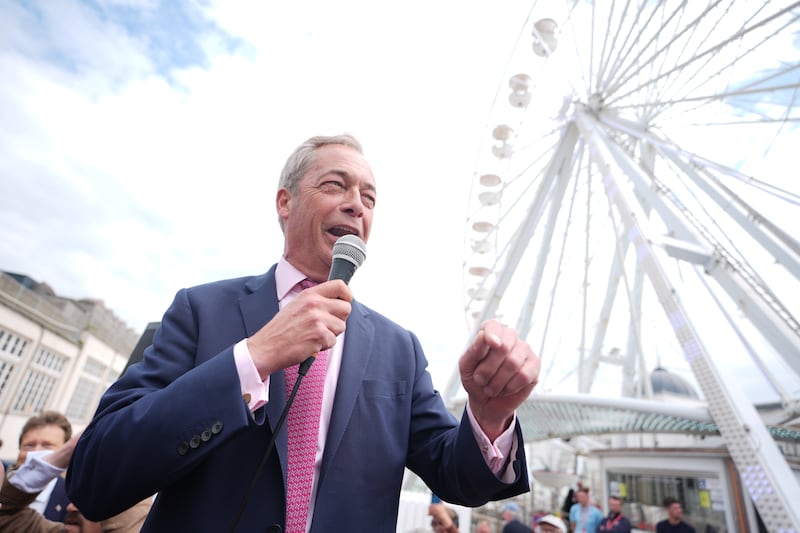 Nigel Farage launches his election campaign in Clacton, Essex