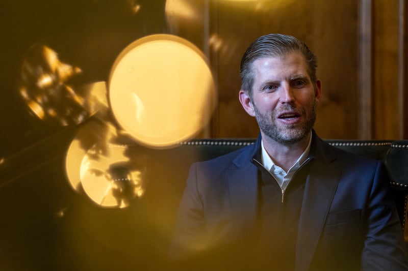 Eric Trump said his father will be visiting Scotland next year