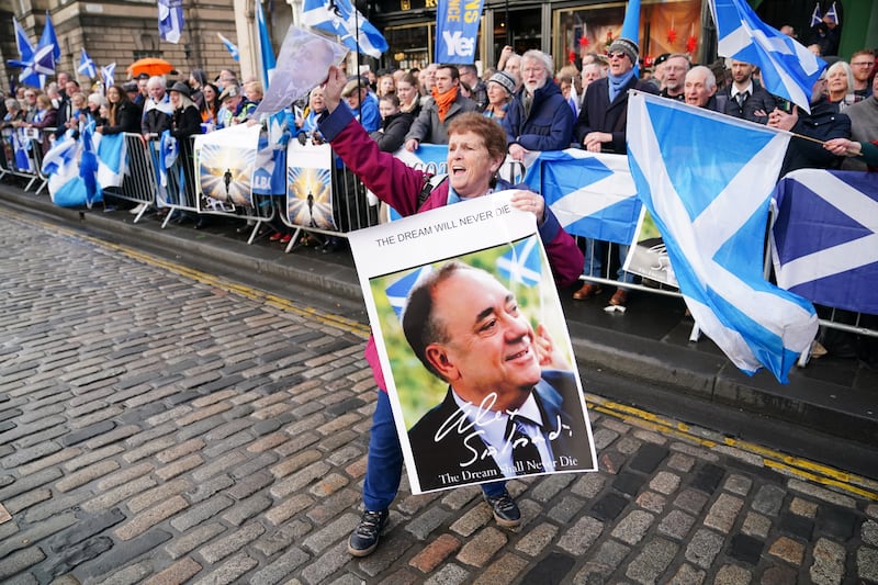 A service was held to remember Alex Salmond