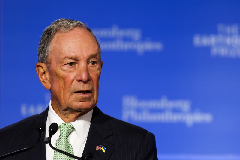 Michael Bloomberg’s Bloomberg Philanthropies has donated a billion dollars to the John Hopkins medical school (Shannon Stapleton via AP, Pool, File)