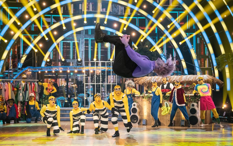 The Minions-inspired dance )