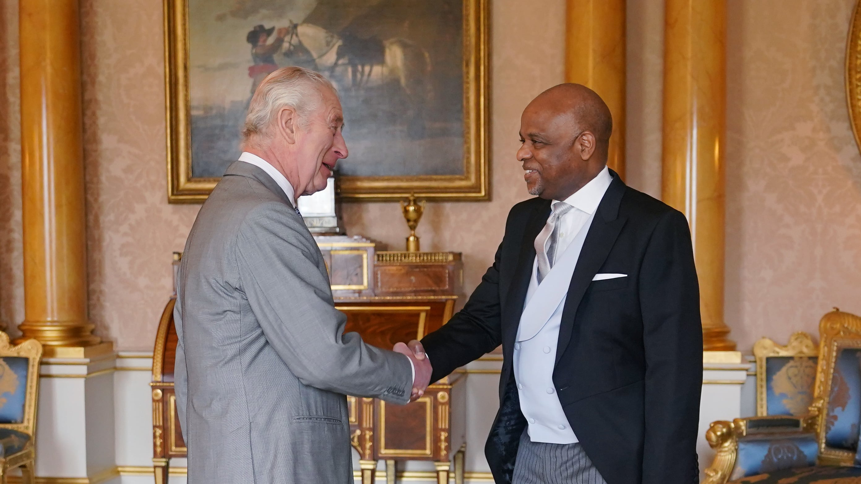 The King held an audience with Alexander Williams, the High Commissioner of Jamaica, at Buckingham Palace