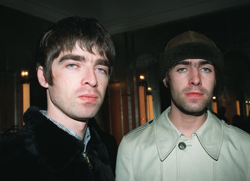 Brothers Liam (right) and Noel Gallagher