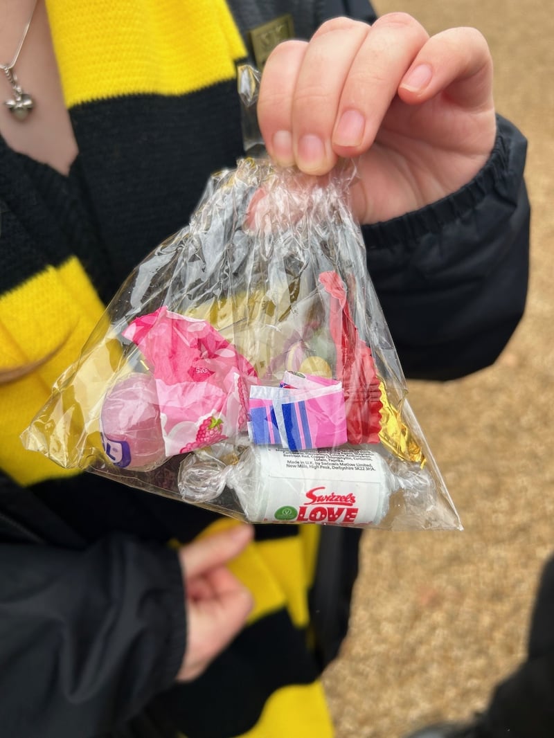 Sweets sent by the Duke of Sussex, who is a global ambassador for the charity, to children supported by Scotty’s Little Soldiers