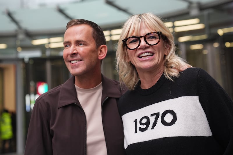 BBC Radio 2 presenters Zoe Ball and Scott Mills