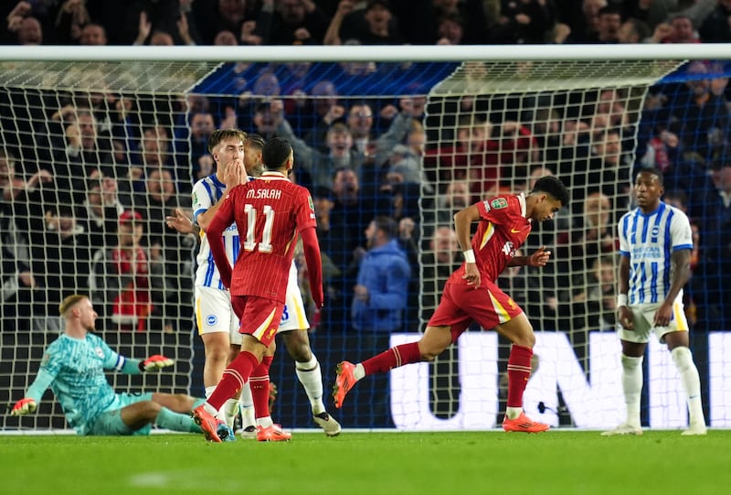 Luis Diaz netted Liverpool’s third goal