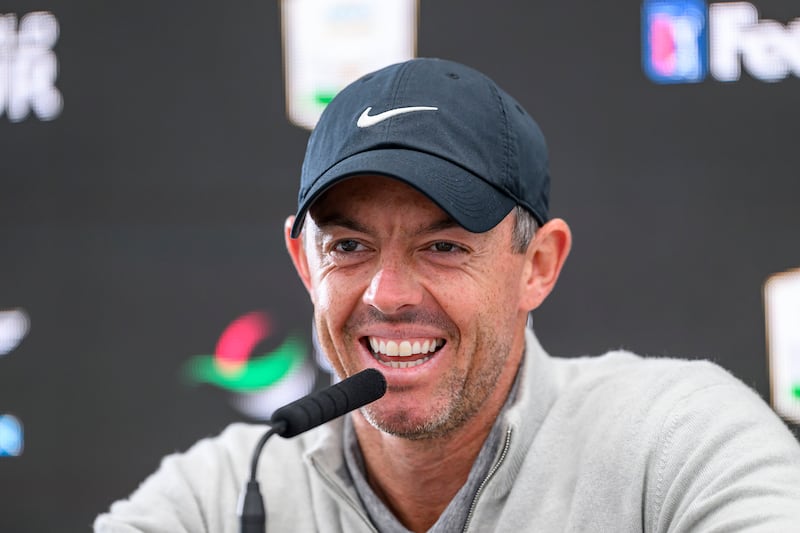 Rory McIlroy during a press conference ahead of the Genesis Scottish Open