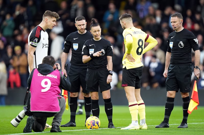 Welch made history when refereeing Fulham’s home Premier League game against Burnley in 2023