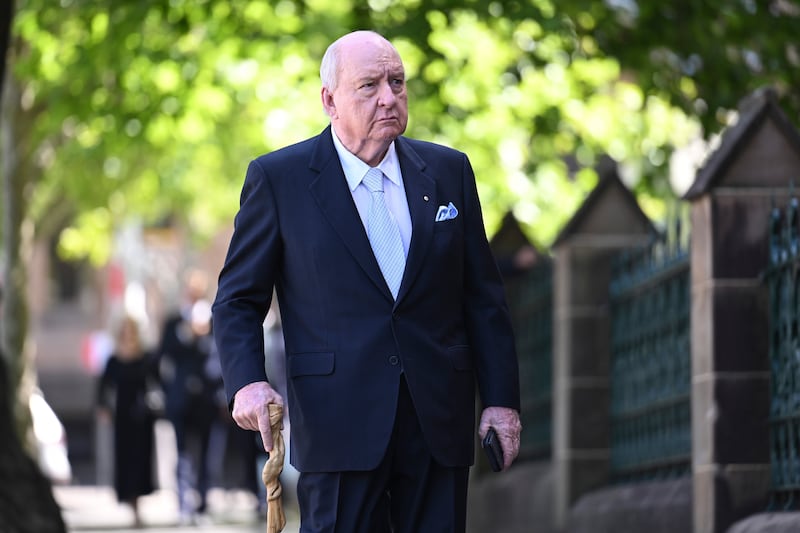 Retired Sydney broadcaster and former Australian national rugby coach Alan Jones (Dean Lewins/AAP Image via AP)