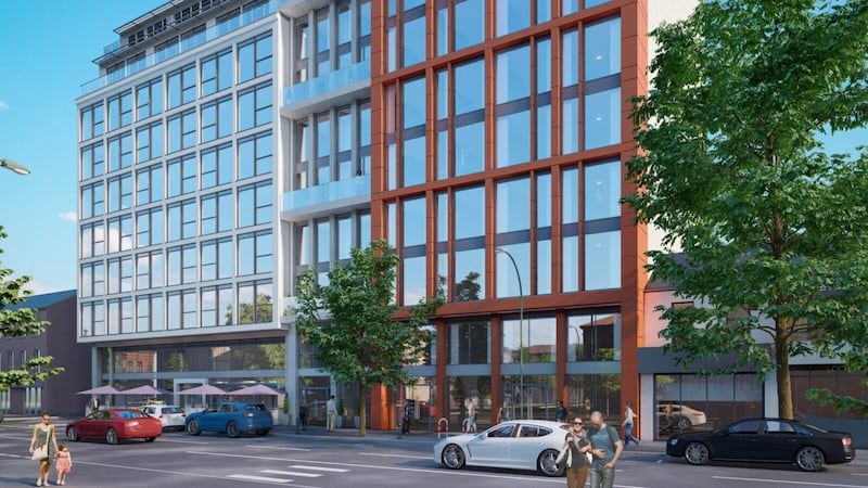 CGI of Z Property's new Dublin Road serviced apartment scheme, which will be operated by Sonder.