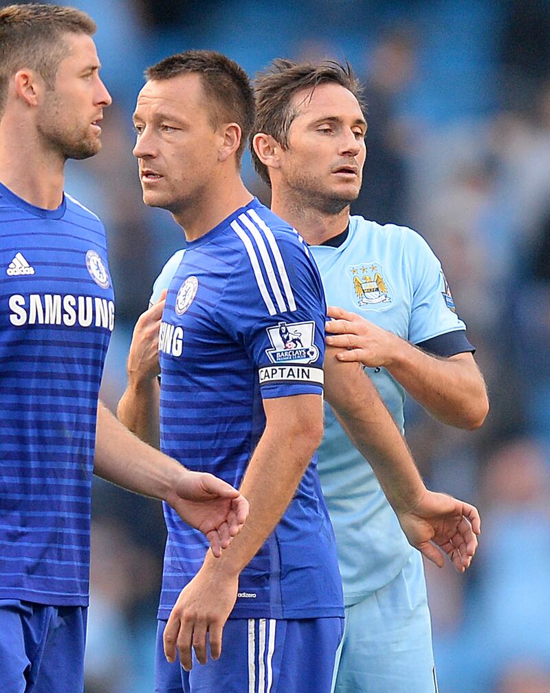 Frank Lampard scored against Chelsea for Manchester City when they faced each other in 2014