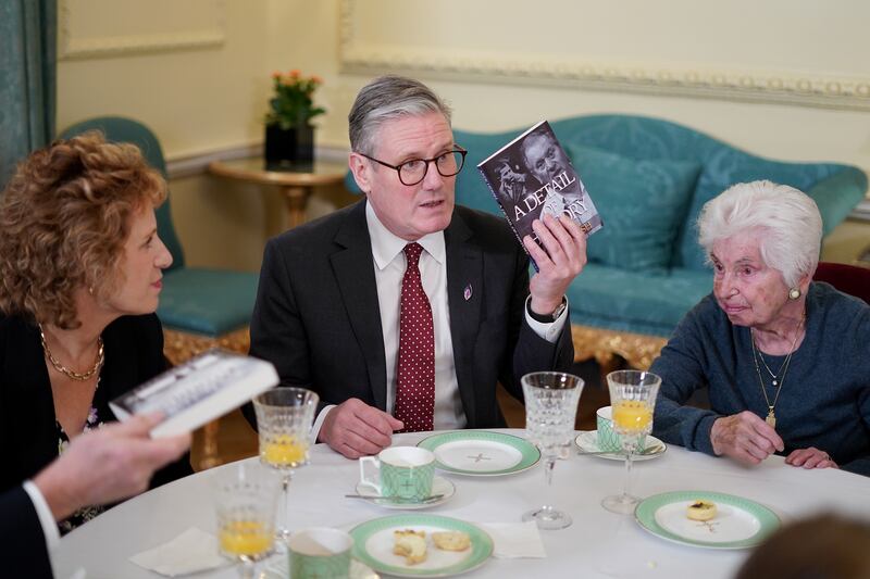 Prime Minister Sir Keir Starmer hosted Holocaust survivor Renee Salt during a reception to mark Holocaust Memorial Day