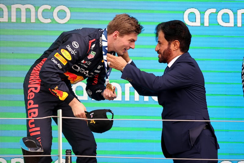 Max Verstappen, left, is among those to criticise Mohammed Ben Sulayem, right