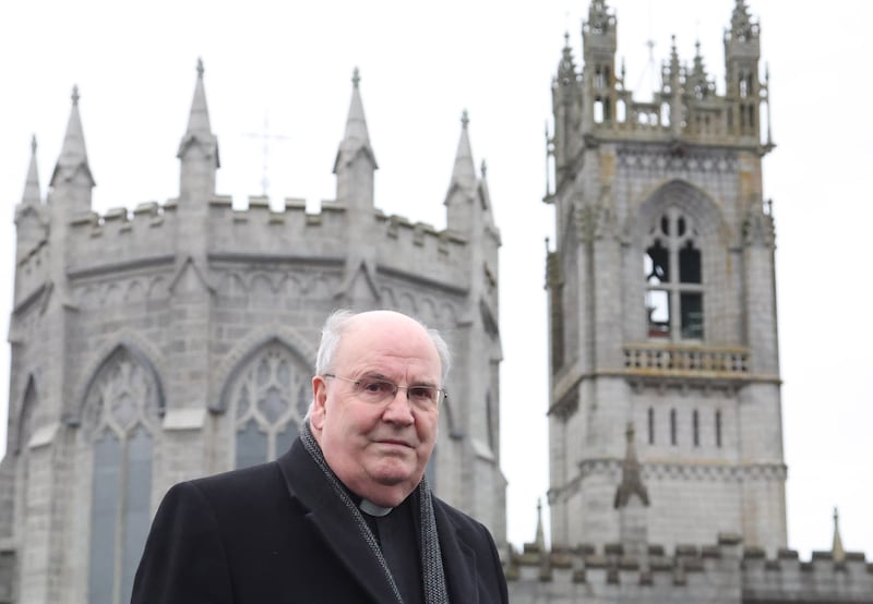 Canon Francis Brown at  Newry Cathedral.
PICTURE COLM LENAGHAN