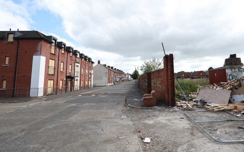 Damage caused to Choice Housing homes on London Road in East Belfast.