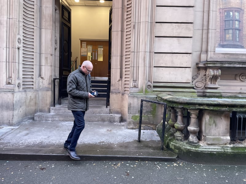 Ex-Pc Mark Cranfield outside Birmingham Crown Court