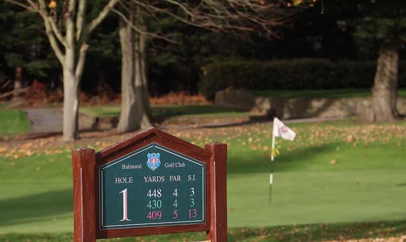 Balmoral Golf Club in Belfast.
PICTURE COLM LENAGHAN