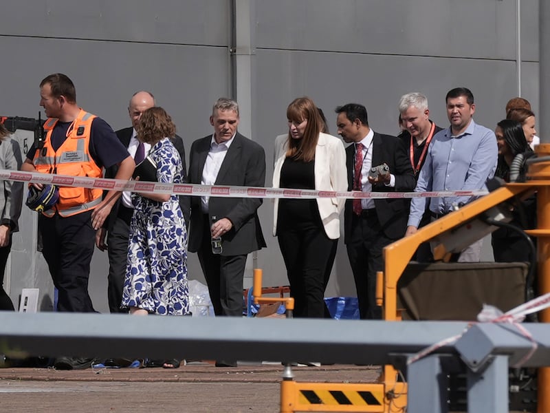 Deputy Prime Minister Angela Rayner visited the scene on Tuesday