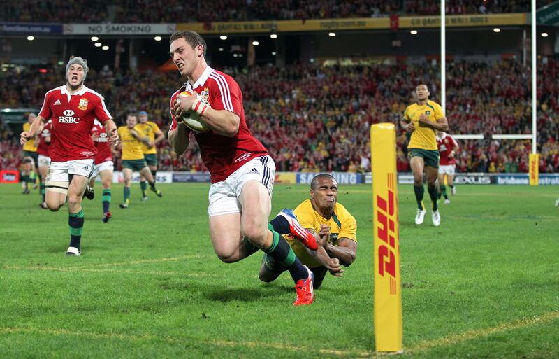 George North scored a try in his first Lions Test