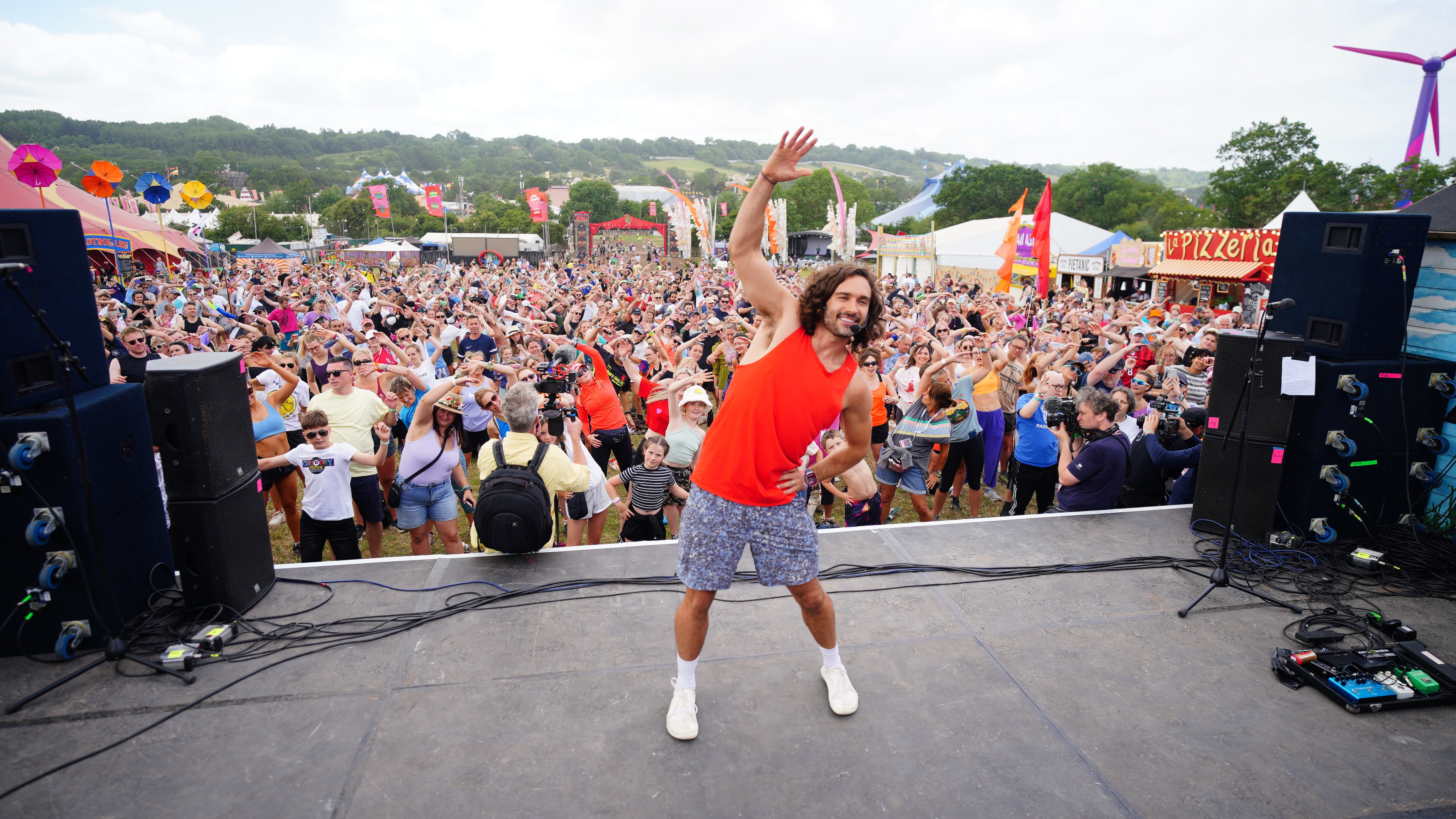 Wicks is holding two fitness sessions at Glastonbury this year