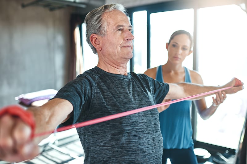 Resistance band training can be adapted to suit all ages and abilities