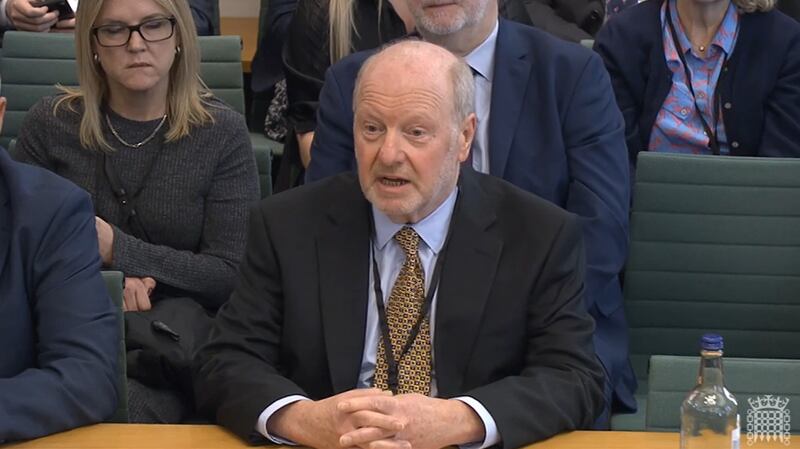 Alan Bates gives evidence to the Business and Trade Select Committee