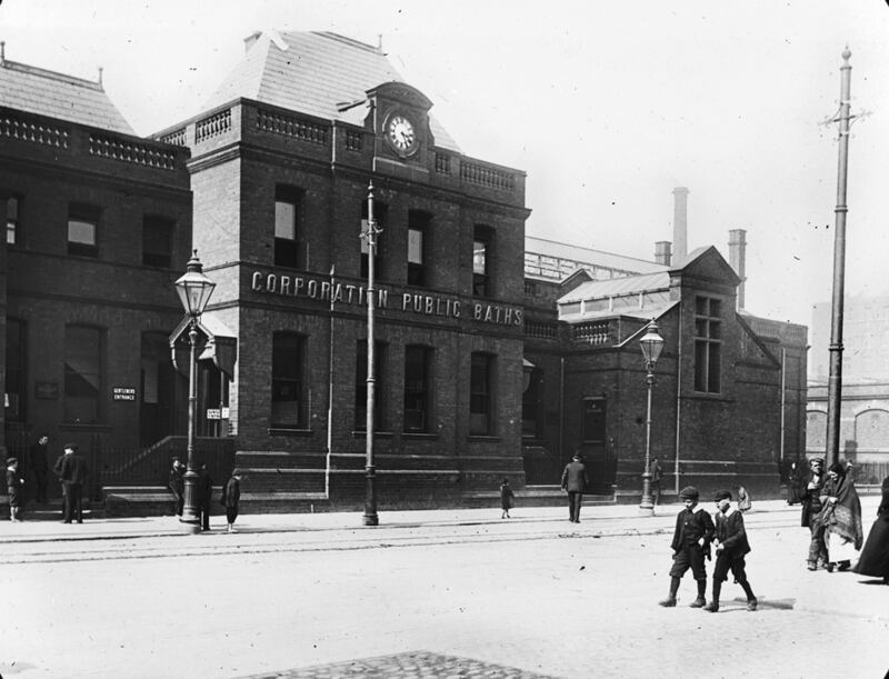 Fall’s Road public baths and free library. National Archives