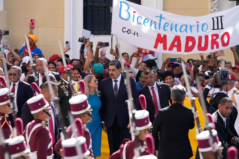 Venezuelan President Nicolas Maduro has been sworn in for a third term (Matias Delacroix/AP)