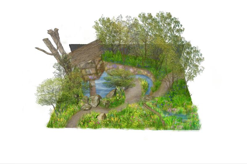 Artist impression of RHS No Adults Allowed garden