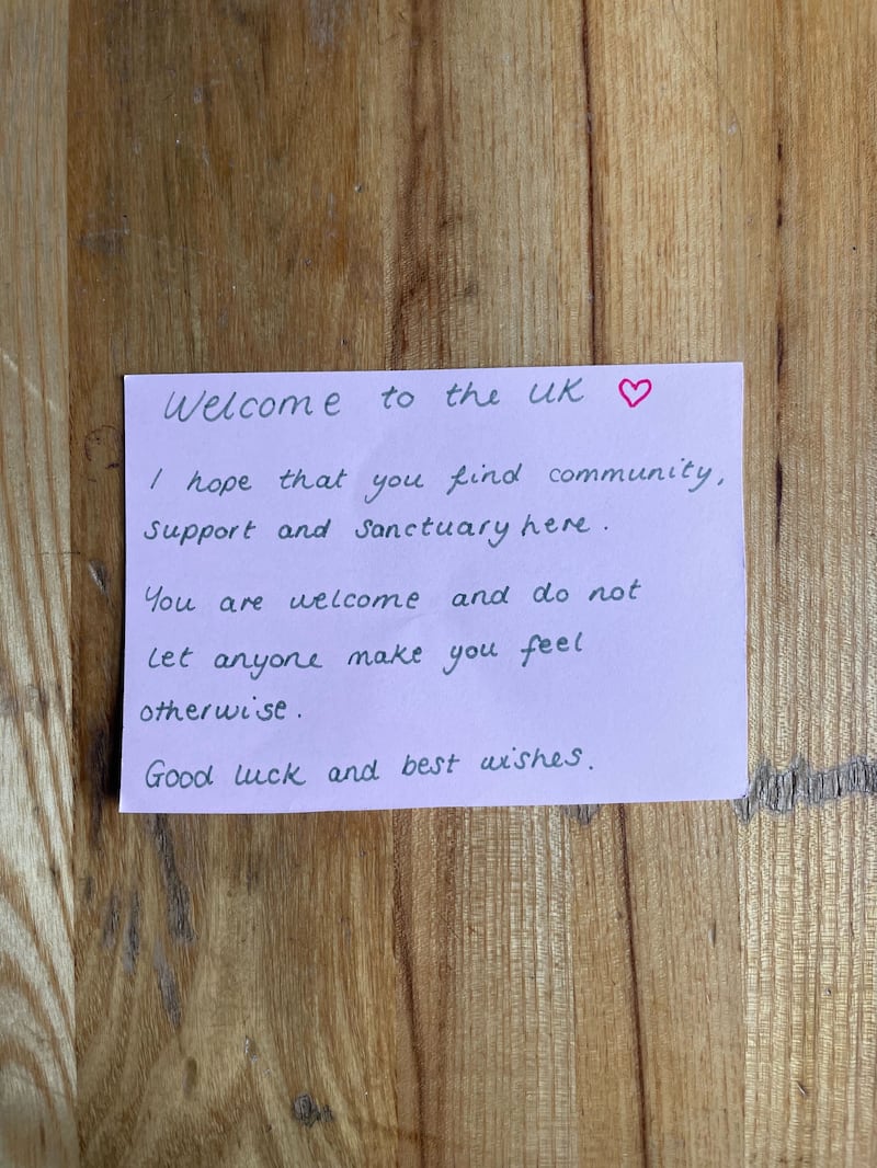 Conversation Over Borders will send hand-written notes to newly arrived asylum seekers across the UK.