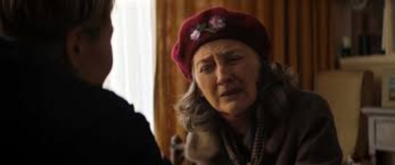 Bríd Brennan stars as an elderly blind lady in Room Taken, shortlisted for the 97th Academy Awards