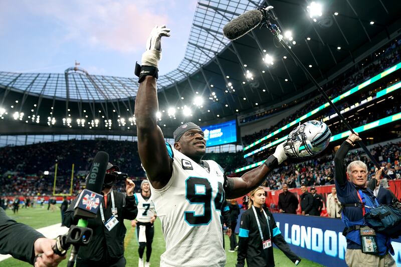 Efe Obada progressed from the IPP to an NFL active roster