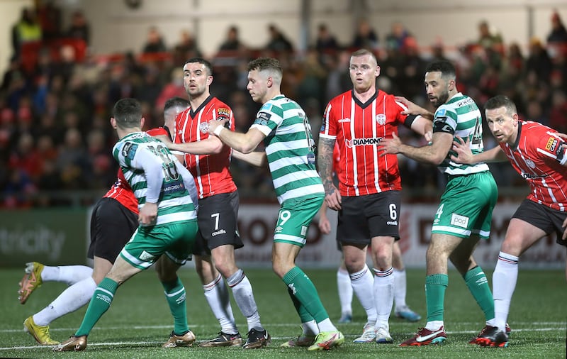 Shamrock Rovers held off Derry City on their way to the 2023 title. Picture: Margaret McLaughlin