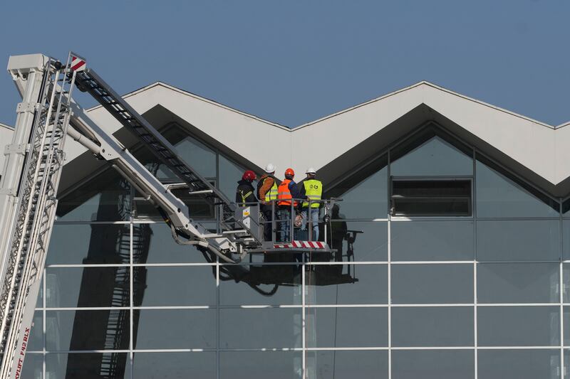 The collapse of the station roof killed 15 people (AP Photo/Darko Vojinovic)