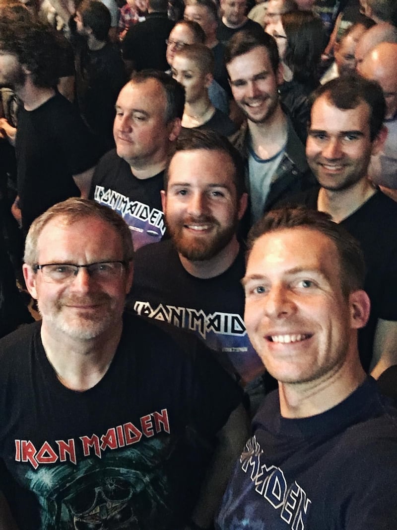 Jonathan Terry (front right) with his father, Steve (front left) and his brother, Stuart (middle) and his friend Torbjorn Soltvedt (back right) (Jonathan Terry)