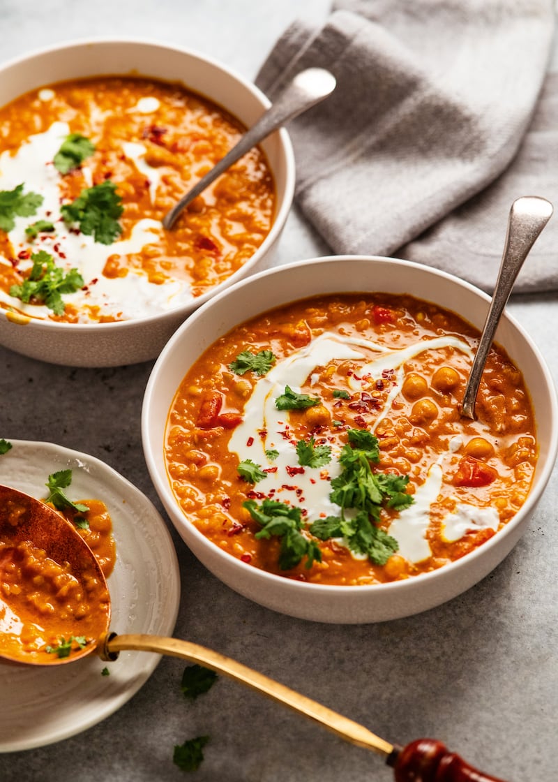 Indian lentil coconut stew-soup from RecipeTin Eats: Tonight