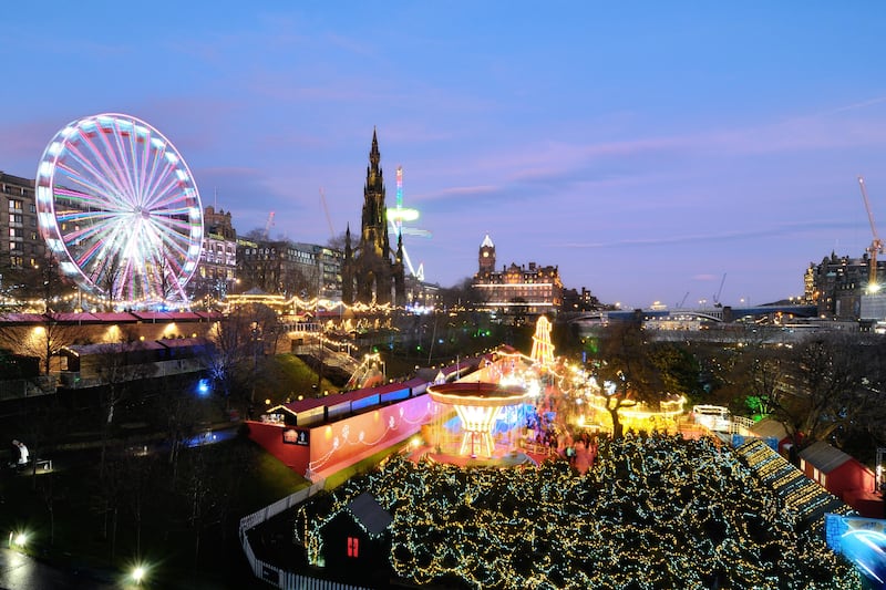 Edinburgh Prince’s Street Gardens Christmas Market