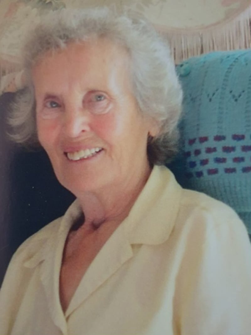 Jean Langan, 87, who died when she was blown over by a search and rescue helicopter landing at Derriford Hospital in Plymouth, Devon